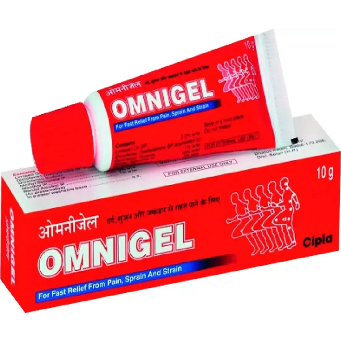 Omnigel Pain Relief from Sprain, Injury, Back Pain, Muscle Pain, Body Pain, Knee Pain, Joint Pain 10gm